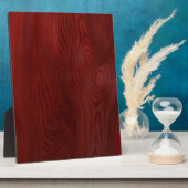 Plaque Photo Grain en bois foncé (Côté)