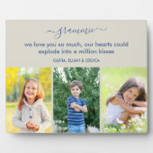 Plaque Photo Grammie Nous vous aimons Poem 3 Photo Pierre et Bl (Devant)