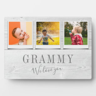 Plaque Photo Grammy Grammy Grandchildren 3 Photo Collage