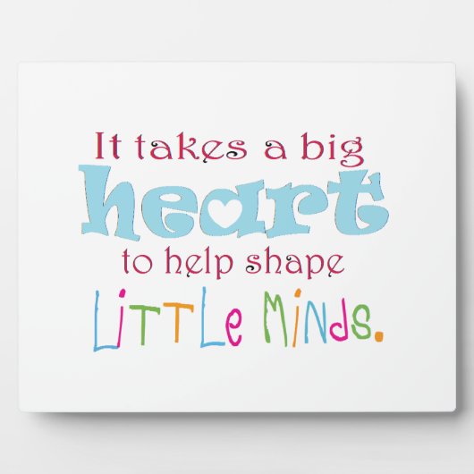 Plaque Photo Grand Coeur : Conseiller : Mentor : Enseignant (Devant)