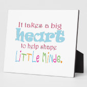 Plaque Photo Grand Coeur : Conseiller : Mentor : Enseignant (Côté)