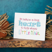 Plaque Photo Grand Coeur : Conseiller : Mentor : Enseignant (Côté)