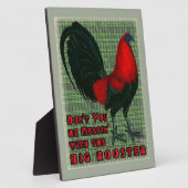 Plaque Photo Grand Coq Rouge (Côté)