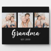Plaque Photo Grand Established Modern Script Black 3 Photo (Devant)