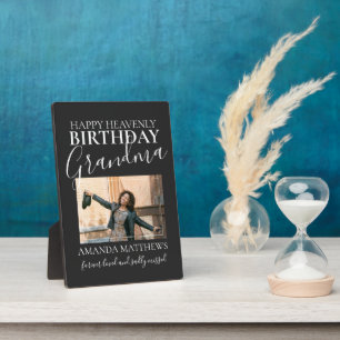 Plaque Photo Grand-mère d'anniversaire paradisiaque   Mémorial 