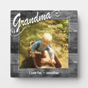 Plaque Photo Grand-mère Je t'aime Photo