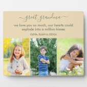 Plaque Photo Grand-mère Nous vous aimons Poème Personnalisé 3 P (Devant)