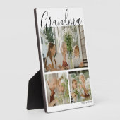 Plaque Photo Grand-mère photo moderne 3 (Côté)