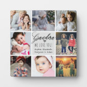 Plaque Photo Grand-mère We Love You Photo Collage (Devant)