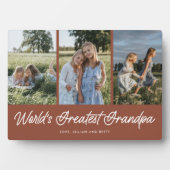 Plaque photo Grand-pa Rust 3 au monde (Devant)