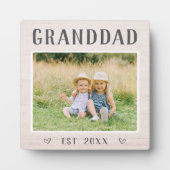 Plaque Photo Grand-père personnalisé Russe (Devant)