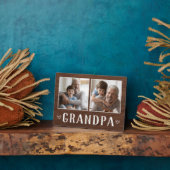 Plaque Photo Grand-père Russe à deux photos (Côté)