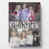 Plaque Photo Grand-père We Love You Photo Collage (Devant)