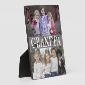 Plaque Photo Grand-père We Love You Photo Collage (Côté)