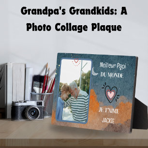 Plaque Photo Grand-père's Day cadeau personnalisé meilleur gran