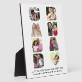 Plaque Photo GRANDAD Lettre découpée 8 photo Collage personnali (Côté)