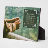 Plaque Photo Grande erreur dans la vie (Côté)