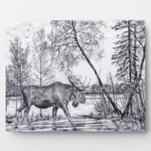 Plaque Photo Grande Plaine d'orignal