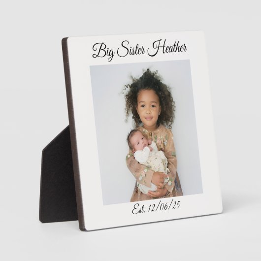 Plaque Photo Grande soeur (Recto)