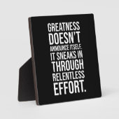 Plaque Photo Grandeur - Succès Hustle Motivation (Recto)