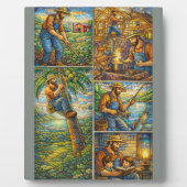 Plaque Photo Grandfather Dad Father's Day  (Devant)