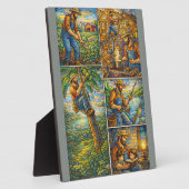 Plaque Photo Grandfather Dad Father's Day  (Côté)