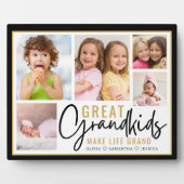 Plaque Photo Grandkids Great Grandparents Life Quote 5 Photo (Devant)