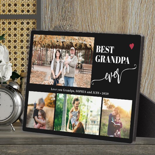 Plaque Photo Grandkids photo collage best grandpa ever