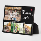 Plaque Photo Grandkids photo collage best grandpa ever (Côté)