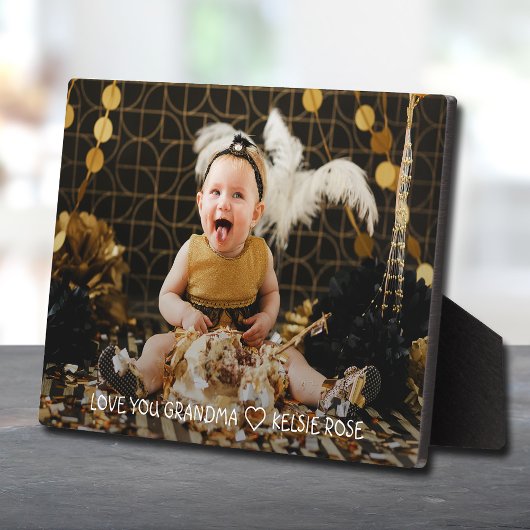 Plaque Photo Grandma Cadeau Petite-Enfant Photo