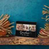 Plaque Photo Grandma Established Script Gift 3 Photo (Côté)