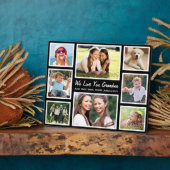 Plaque Photo Grandma Love You Photo Collage Noir (Côté)
