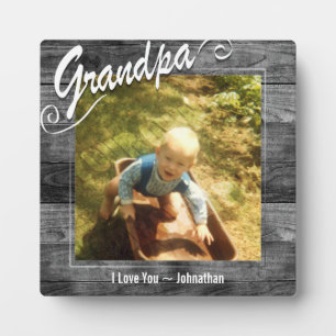 Plaque Photo Grandpa I love You Photo