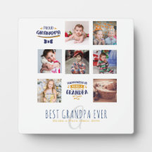 GRANDPA PHOTO COLLAGE CADEAU Fier Papa Pops Gramps