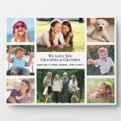 Plaque Photo Grandparents Love You 8 Photo Collage (Devant)