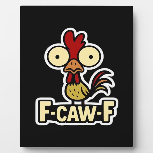 Plaque Photo Graphique vintage classique F-Caw-F (Devant)