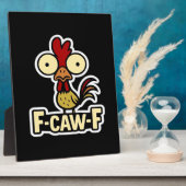 Plaque Photo Graphique vintage classique F-Caw-F (Côté)