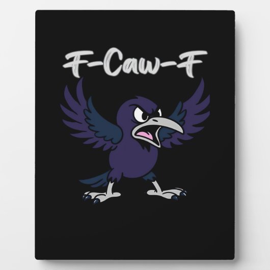 Plaque Photo Graphisme rétro F-Caw-F (Devant)