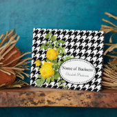 Plaque Photo Gras noir et blanc (Côté)