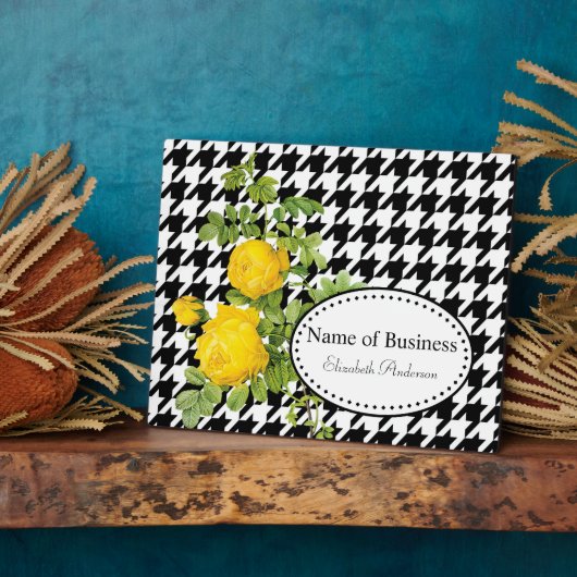 Plaque Photo Gras noir et blanc (Côté)