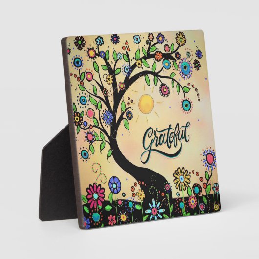 Plaque Photo Grateful (design original) (Recto)