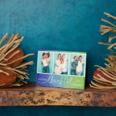 Plaque Photo Grateful Merci béni moderne Trois photo (Côté)