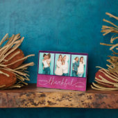 Plaque Photo Grateful Merci béni moderne Trois photo (Côté)