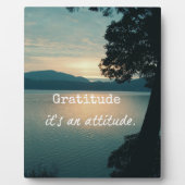 Plaque Photo Gratitude : C'est une citation d'attitude (Devant)