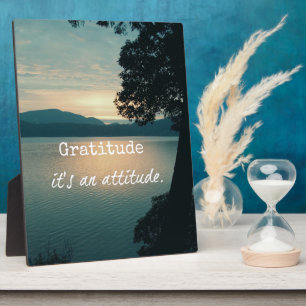 Plaque Photo Gratitude : C'est une citation d'attitude