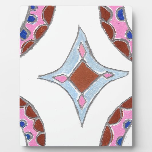 Plaque Photo Gratitude Peace Love Unite Mandala Art Imprimer (Devant)