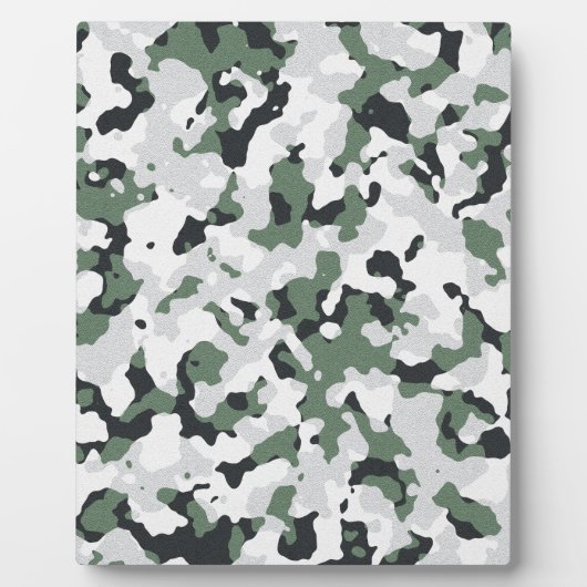 Plaque Photo Green camouflage pattern (Devant)