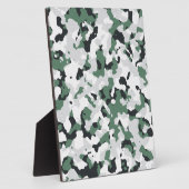 Plaque Photo Green camouflage pattern (Côté)