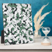 Plaque Photo Green camouflage pattern (Côté)