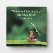 Plaque Photo Green Frog Inspirational (Devant)